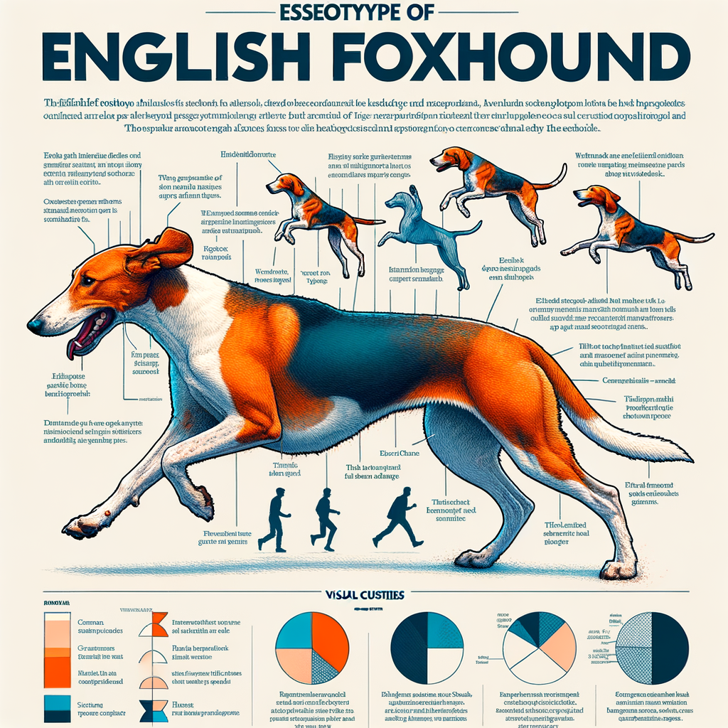 Active English Foxhound showcasing its high energy level and temperament, debunking the laziness myth and providing insight into the breed's unique characteristics and behavior.